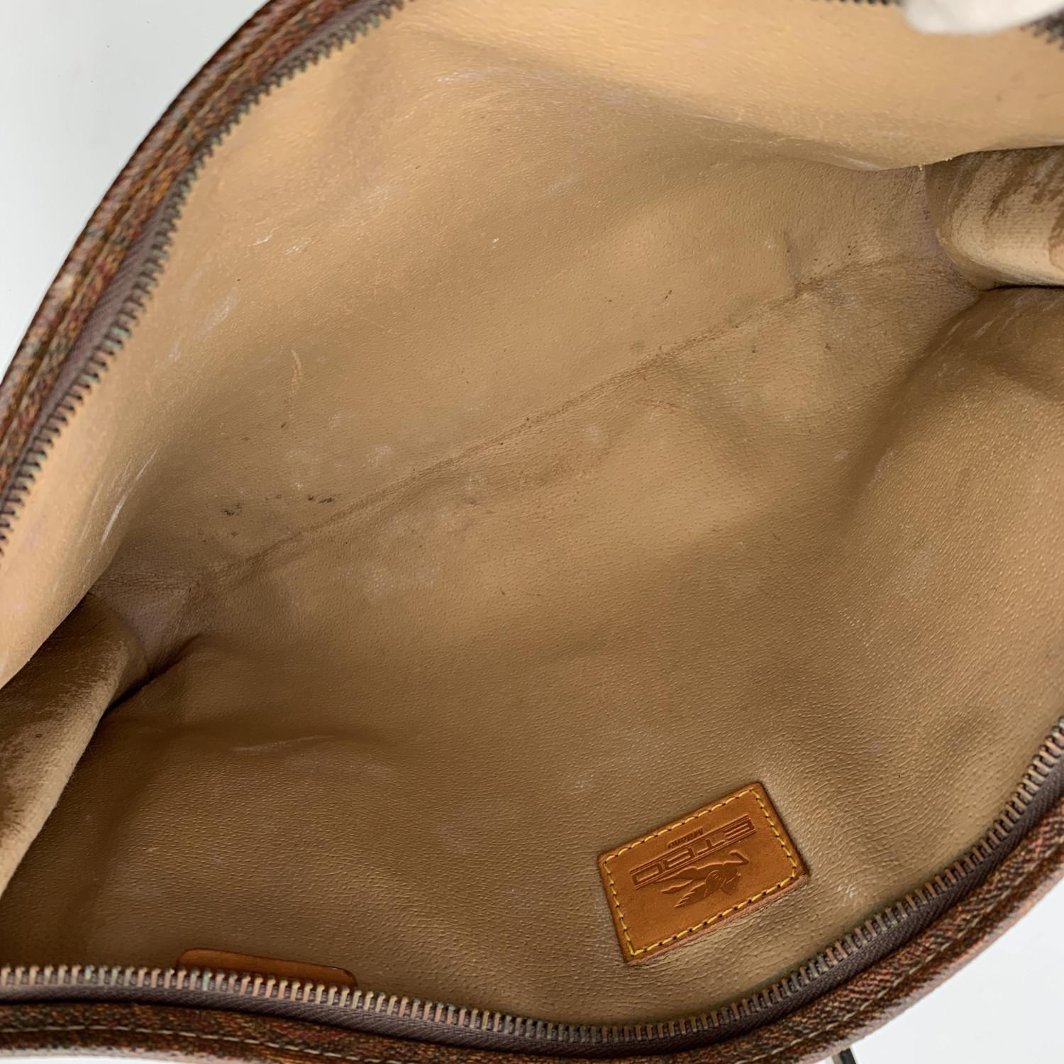 Women's Etro Vintage Paisley Canvas Cosmetic Bag Clutch Bag Handbag Purse