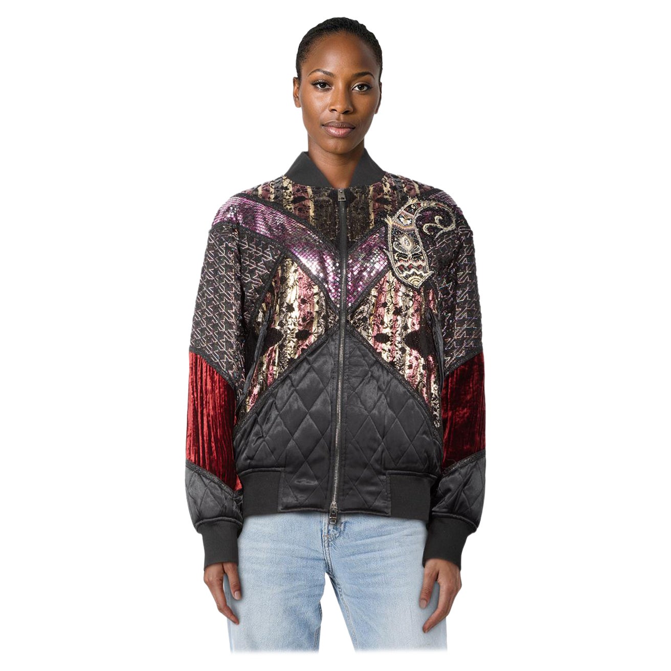 Etro Vivian Bomber Jacket Taille S en vente