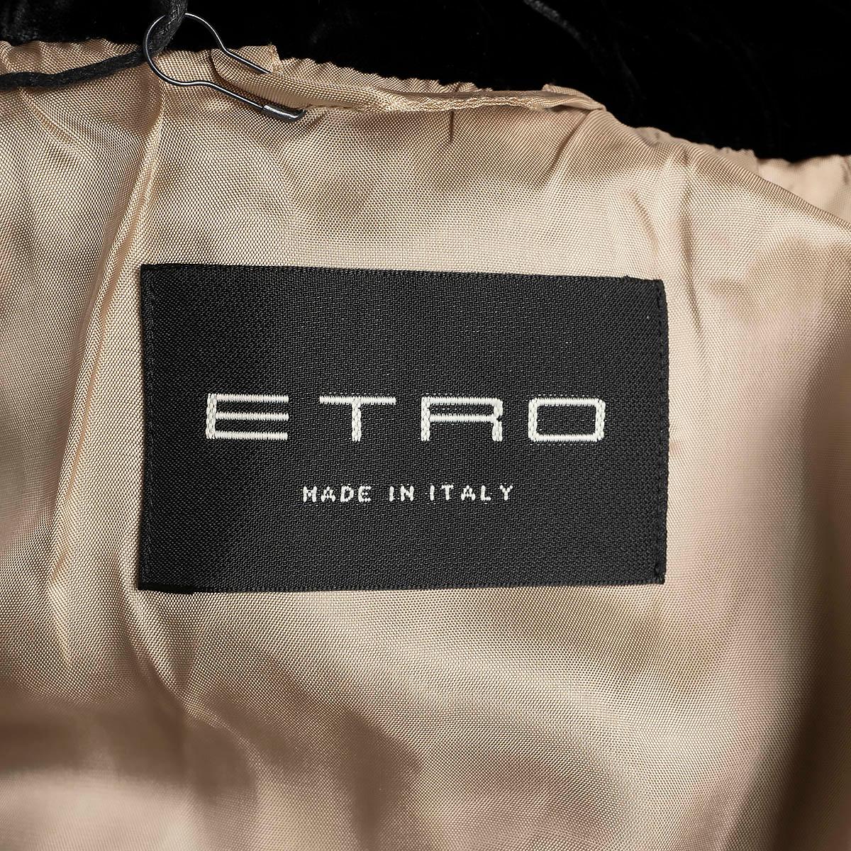 ETRO white silk 2019 LINDSAY EMBROIDERED Vest Jacket 46 XL For Sale 2