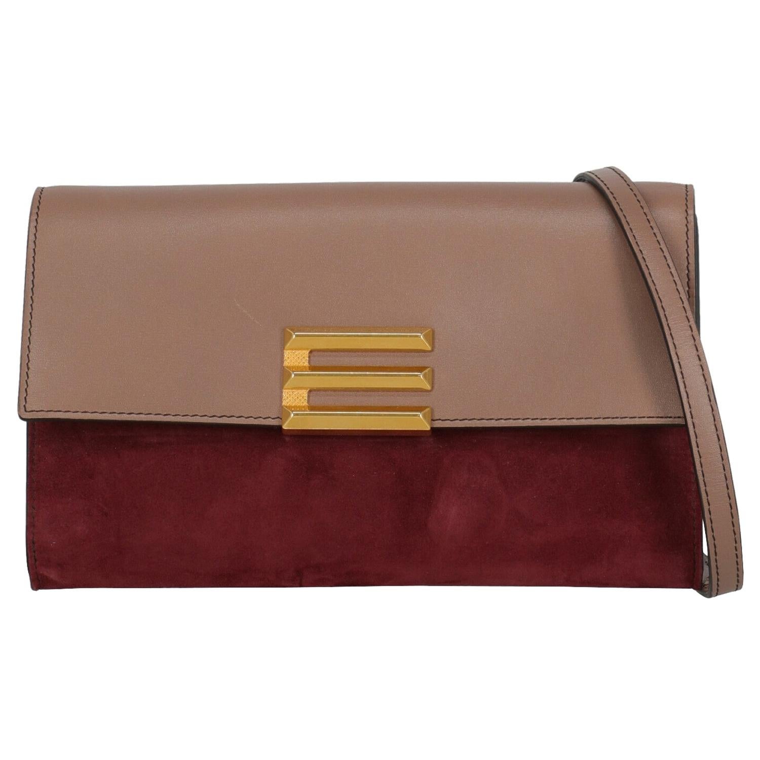 Etro Woman Shoulder bag Burgundy Leather For Sale
