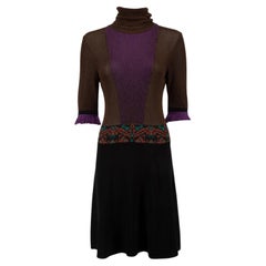 Etro Women's Knitted Turtleneck Mini Dress