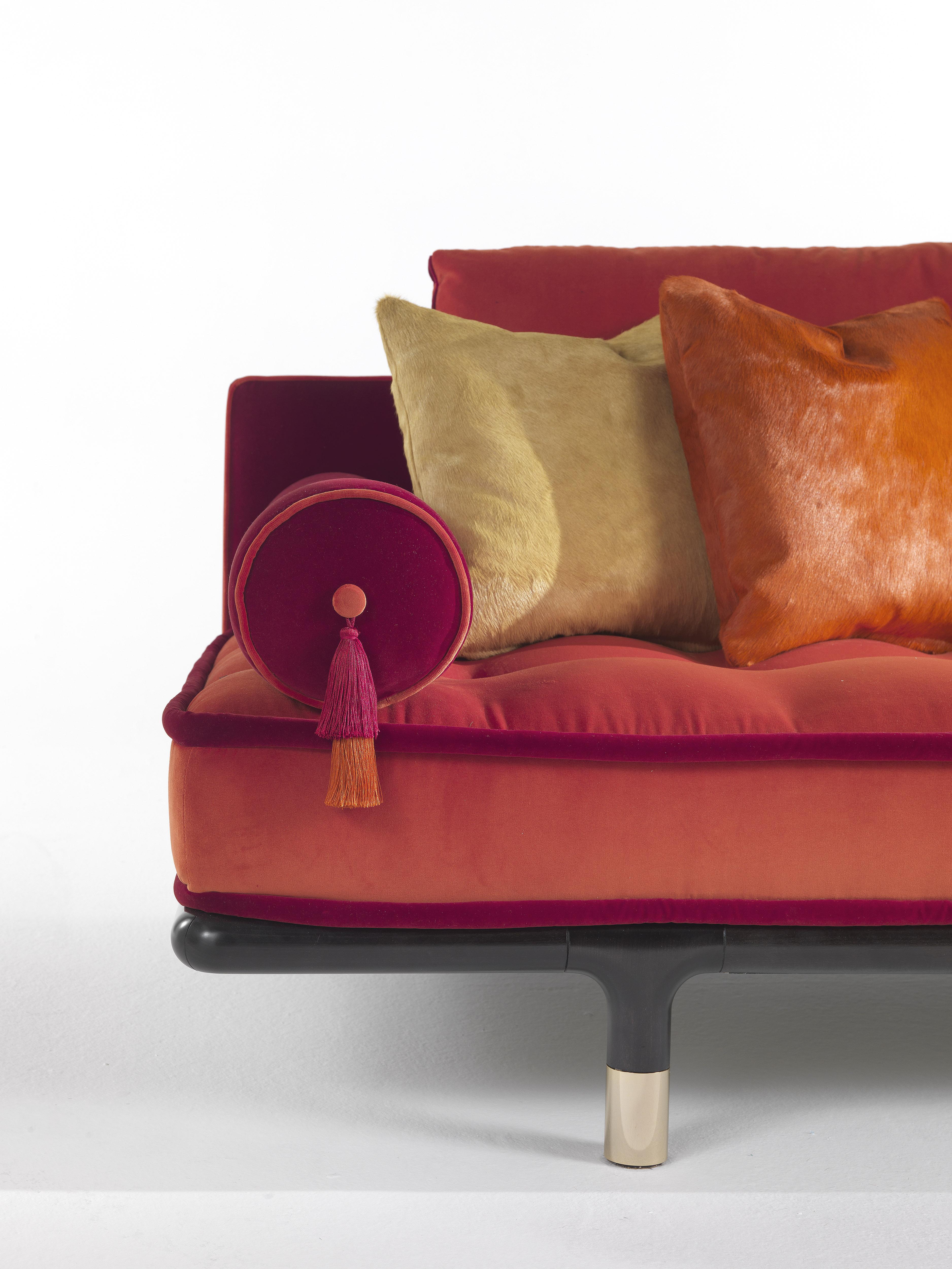 21. Jahrhundert Woodstock 4-Sitzer-Sofa aus Samt von Etro Home Interiors im Zustand „Neu“ im Angebot in Cantù, Lombardia