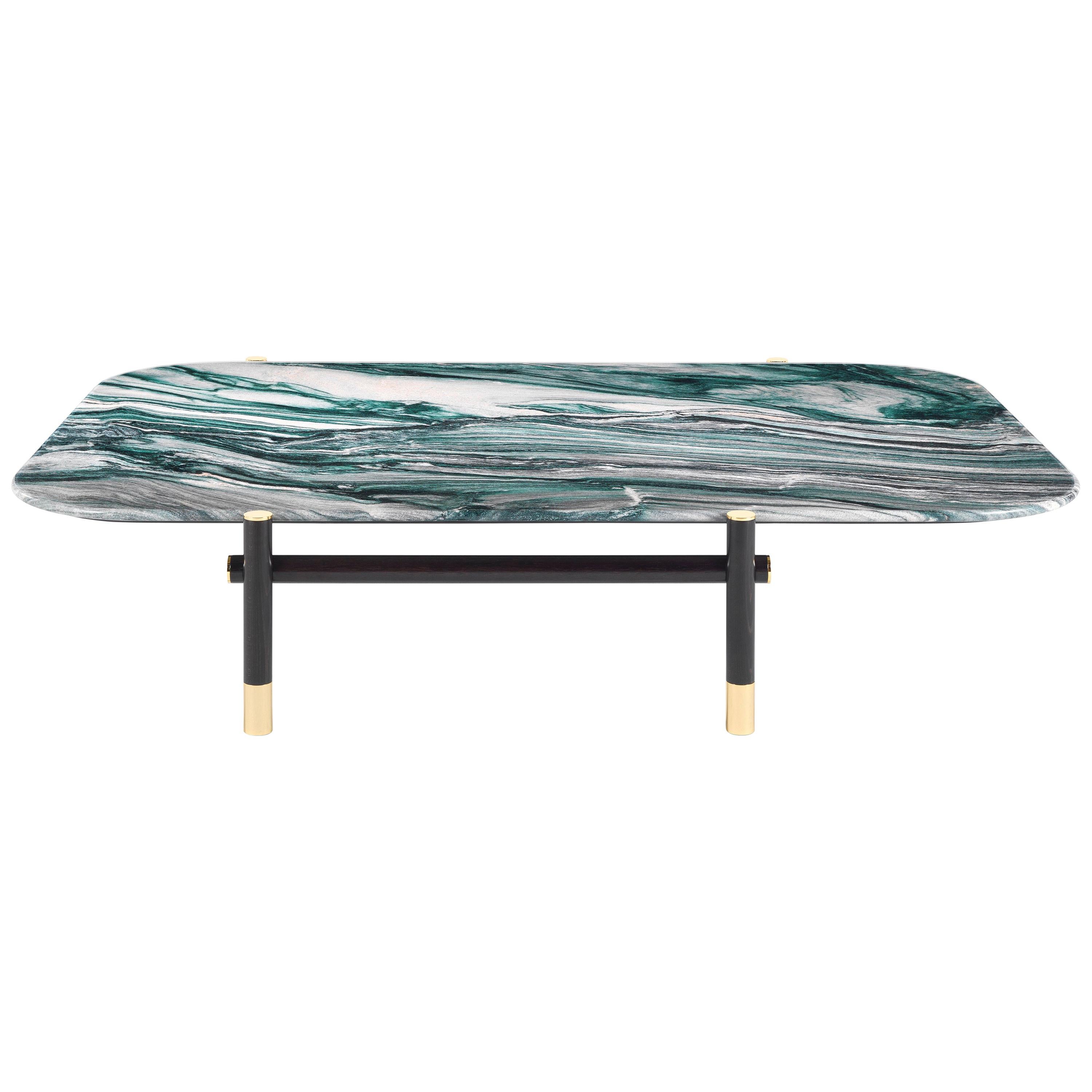 21st Century Woodstock Central Table in Wood and Marble by Etro Home Interiors