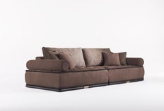 21st Century Woodstock.2 Modular Sofa in Leather by Etro Home Interiors