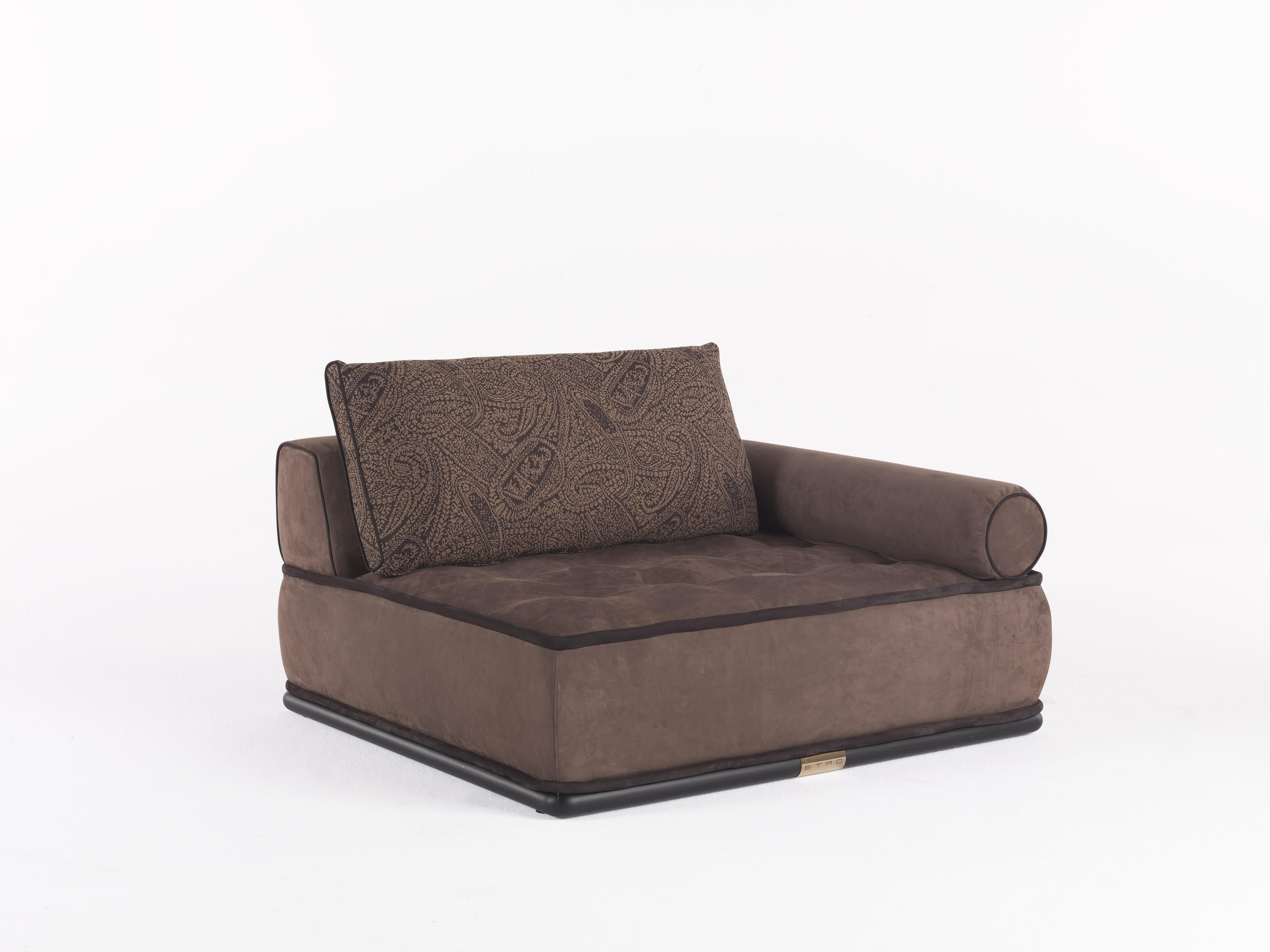 Contemporary 21st Century Woodstock.2 Modular Sofa in Leather by Etro Home Interiors For Sale