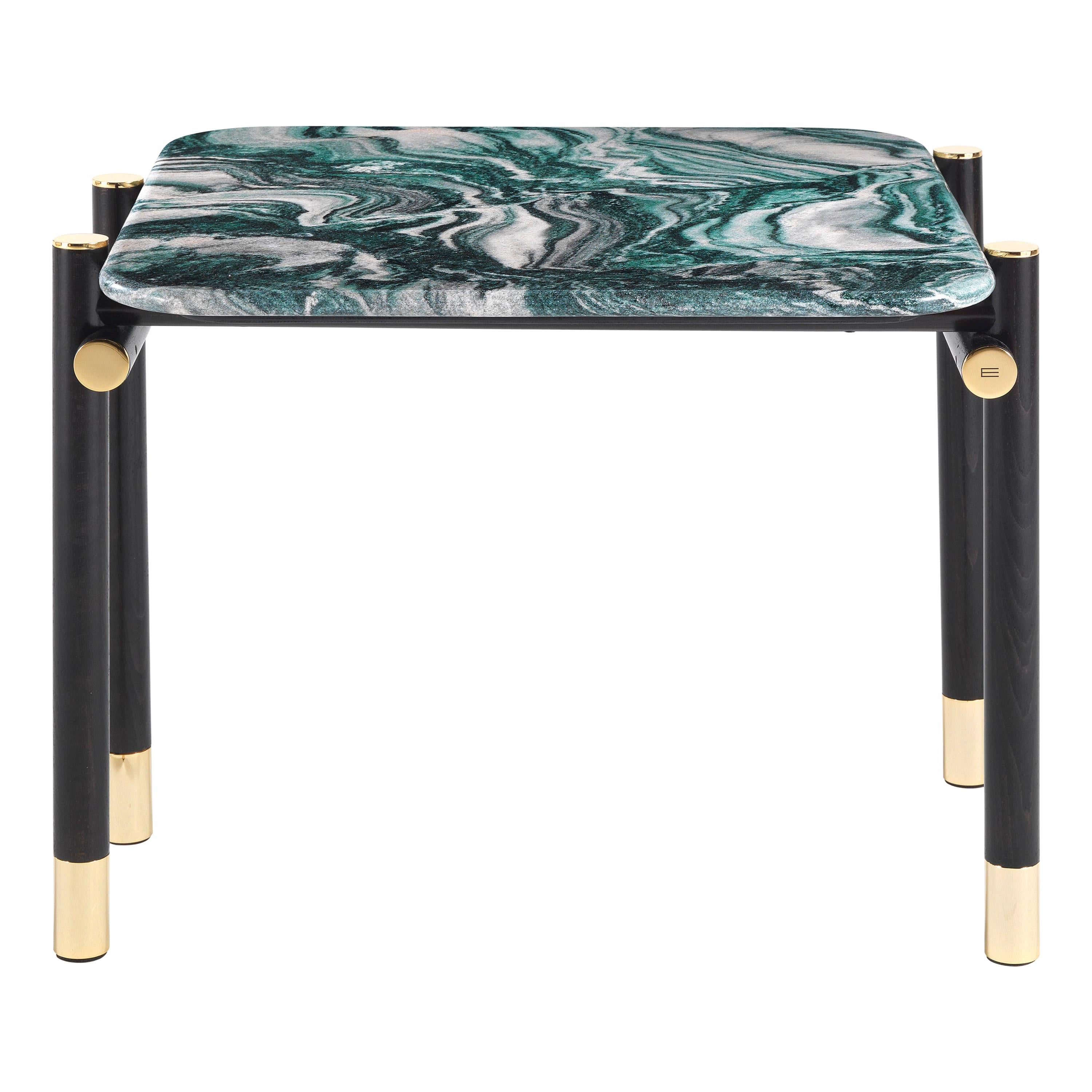 Mesita Woodstock del siglo XXI en mármol y madera by Etro Home Interiors