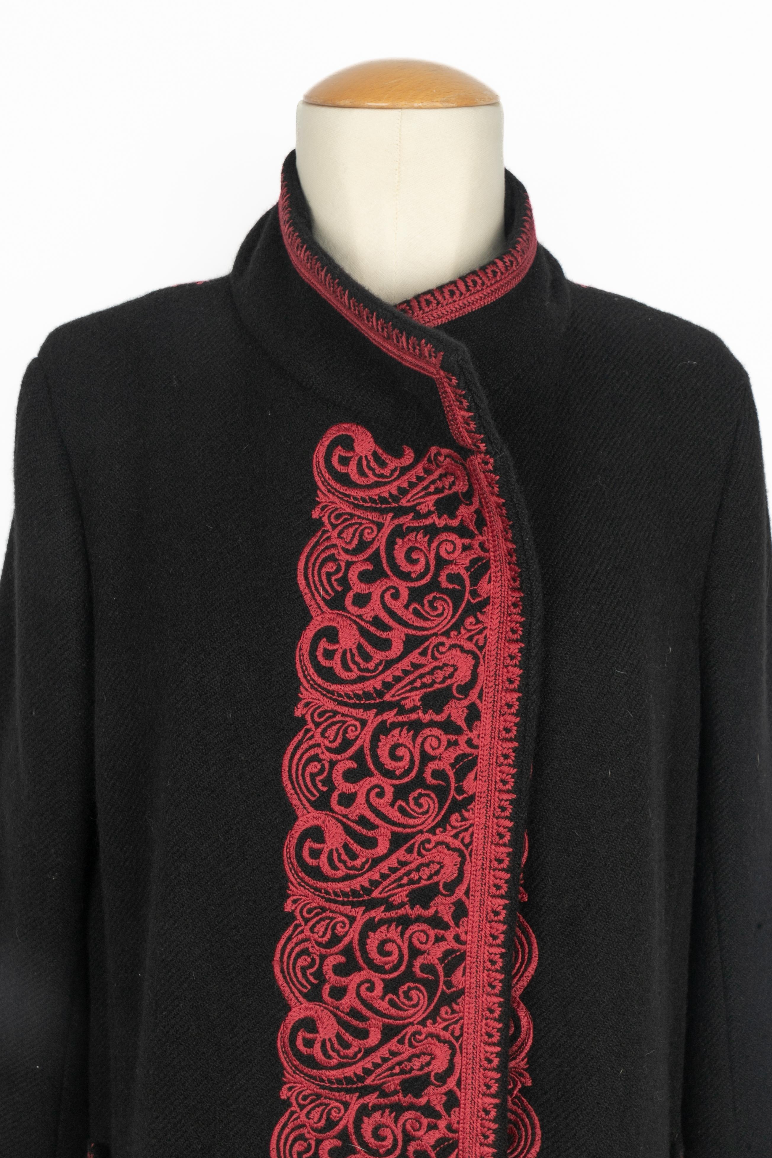 Abrigo de lana Etro Negro en venta