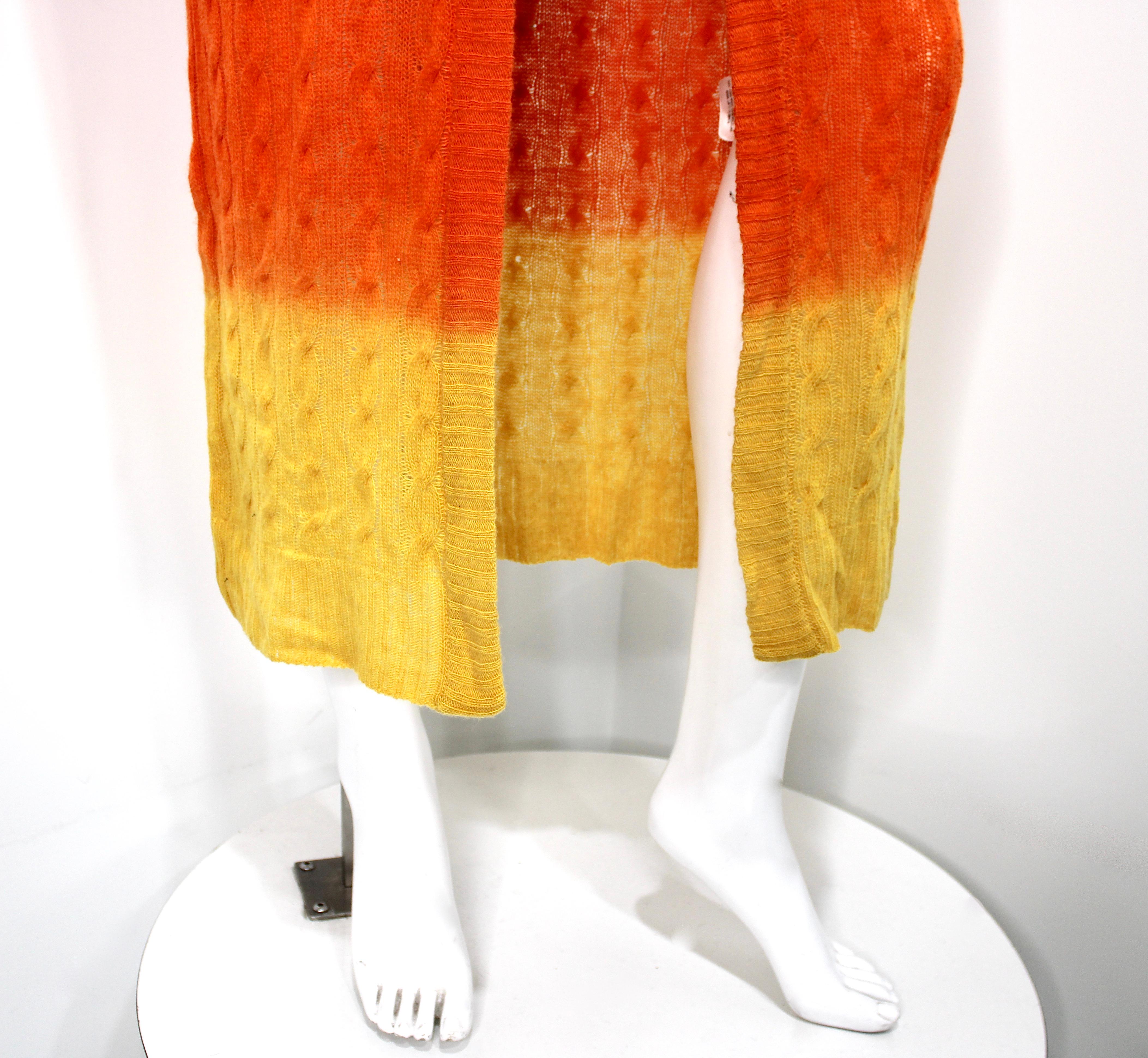 Etro - Cardigan à plumeau en laine multicolore Bon état - En vente à Scottsdale, AZ