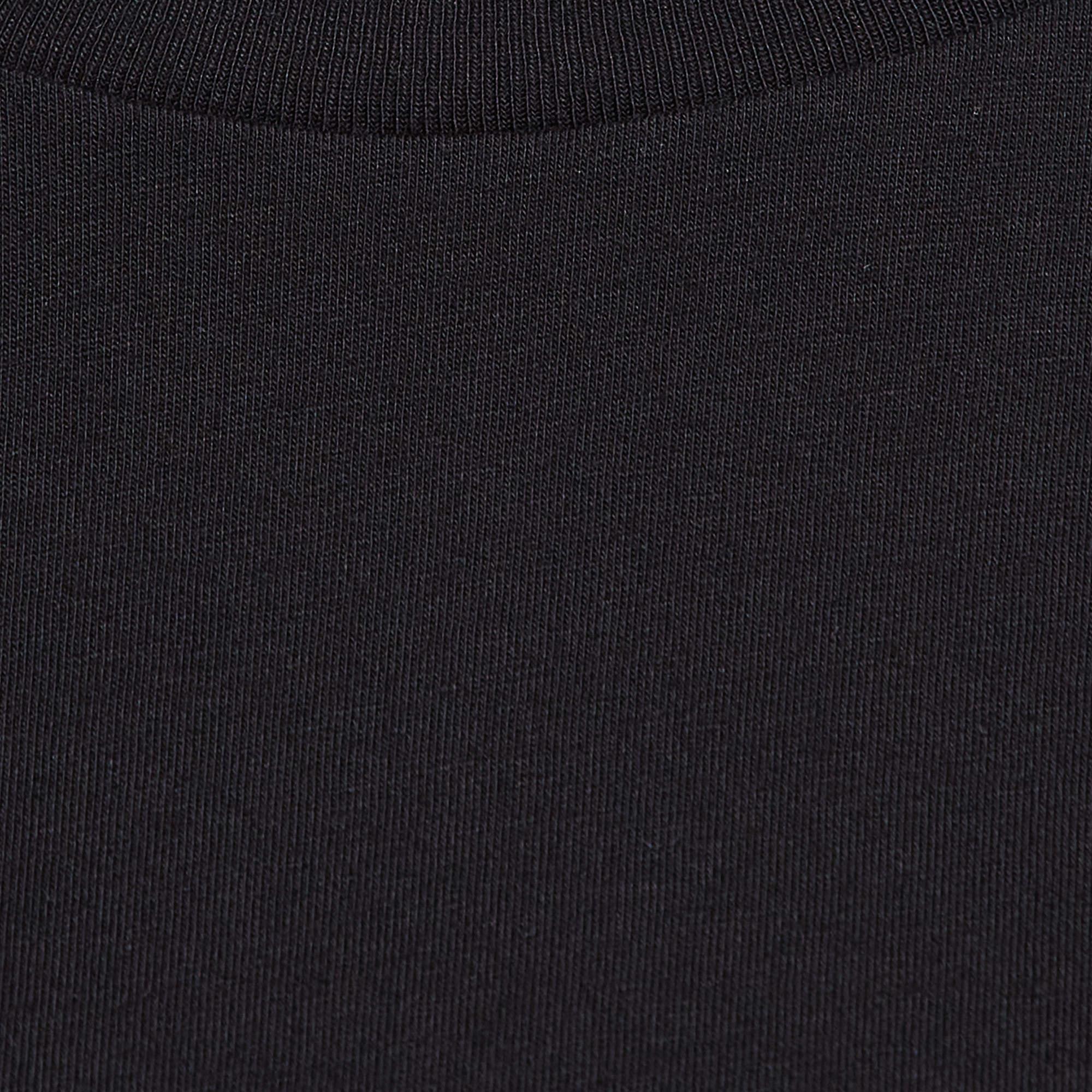 Etro x Tom and Jerry Black Print Cotton Knit T-Shirt XS In Good Condition For Sale In Dubai, Al Qouz 2