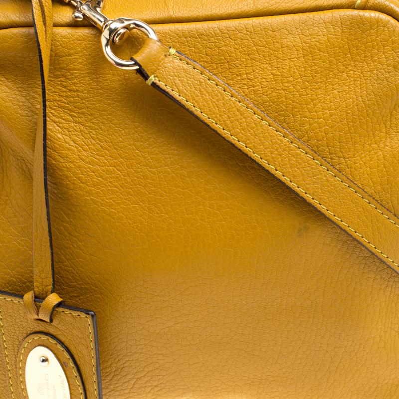 Etro Yellow Leather Satchel 7