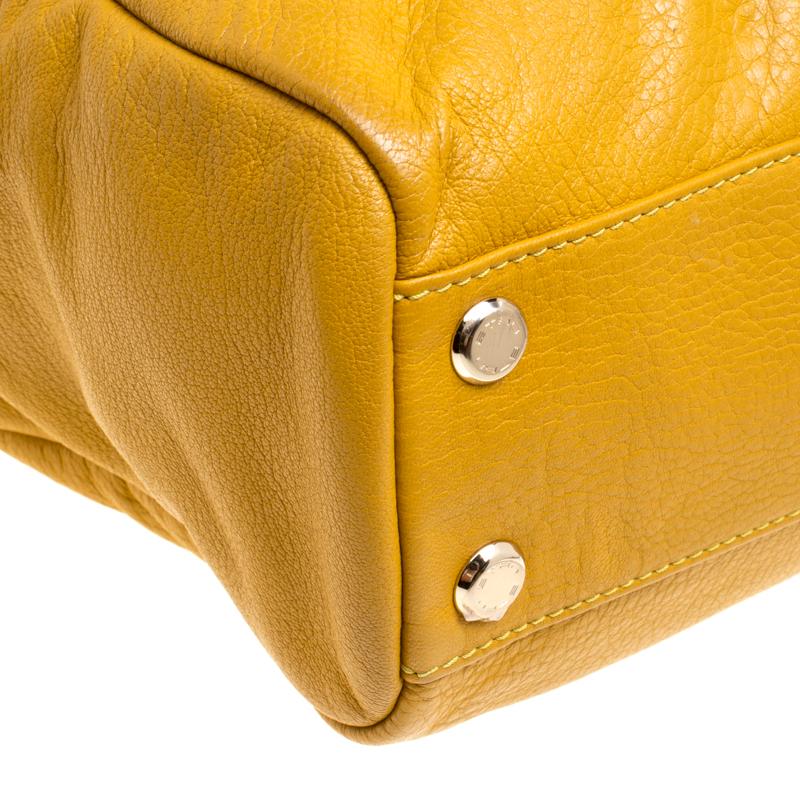 Etro Yellow Leather Satchel 8
