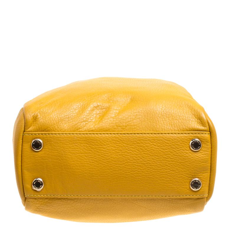 Etro Yellow Leather Satchel 2