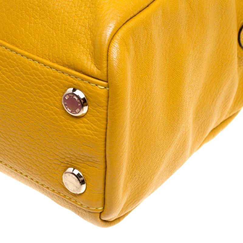 Etro Yellow Leather Satchel 5