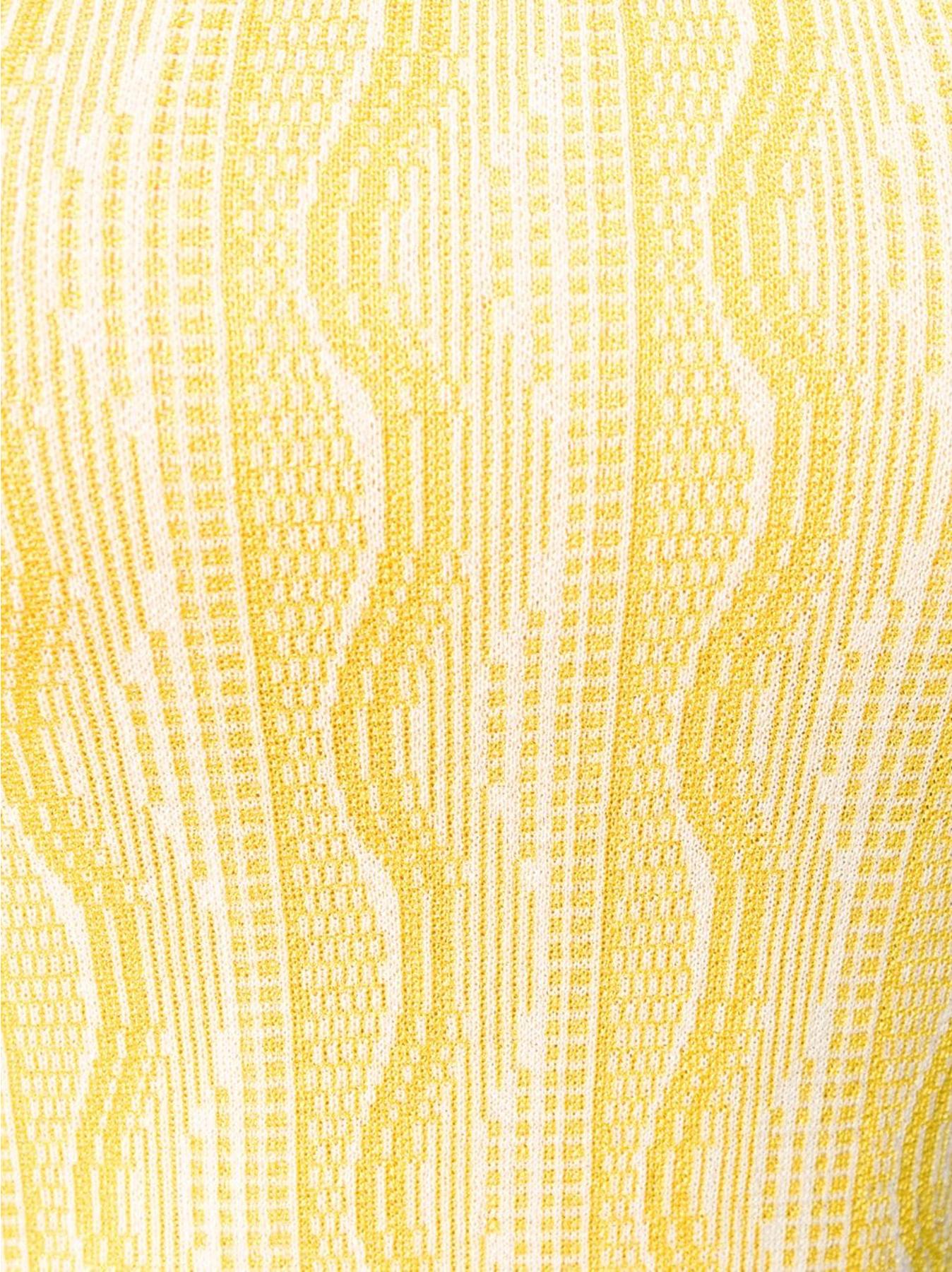 Etro - Débardeur en maille jaune à motif de vagues, taille 40 Pour femmes en vente