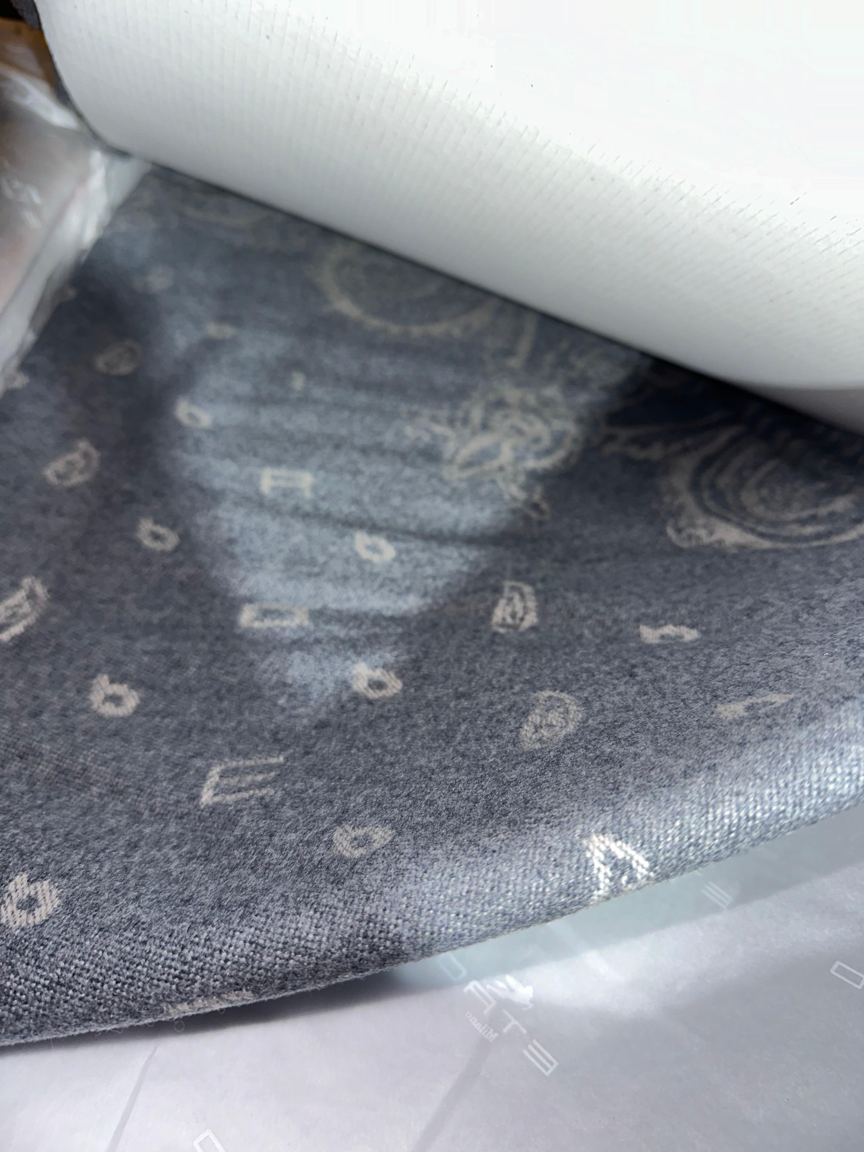 Manta de lana Etro Yotei, Gris, Italia Lana en venta