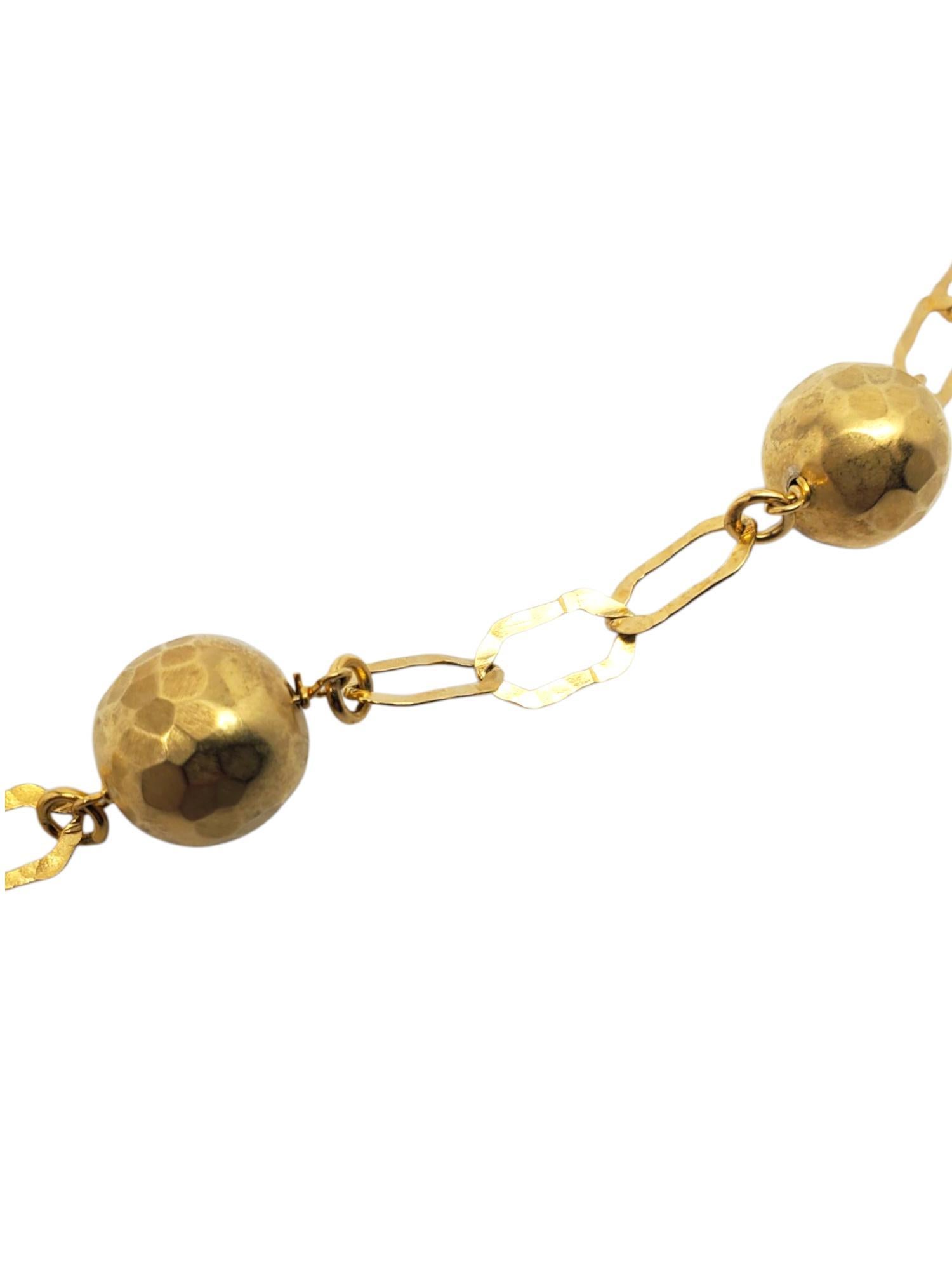 Donna Etrusca - Collana in argento sterling con perline e catena a maglie dorate #21284 in vendita