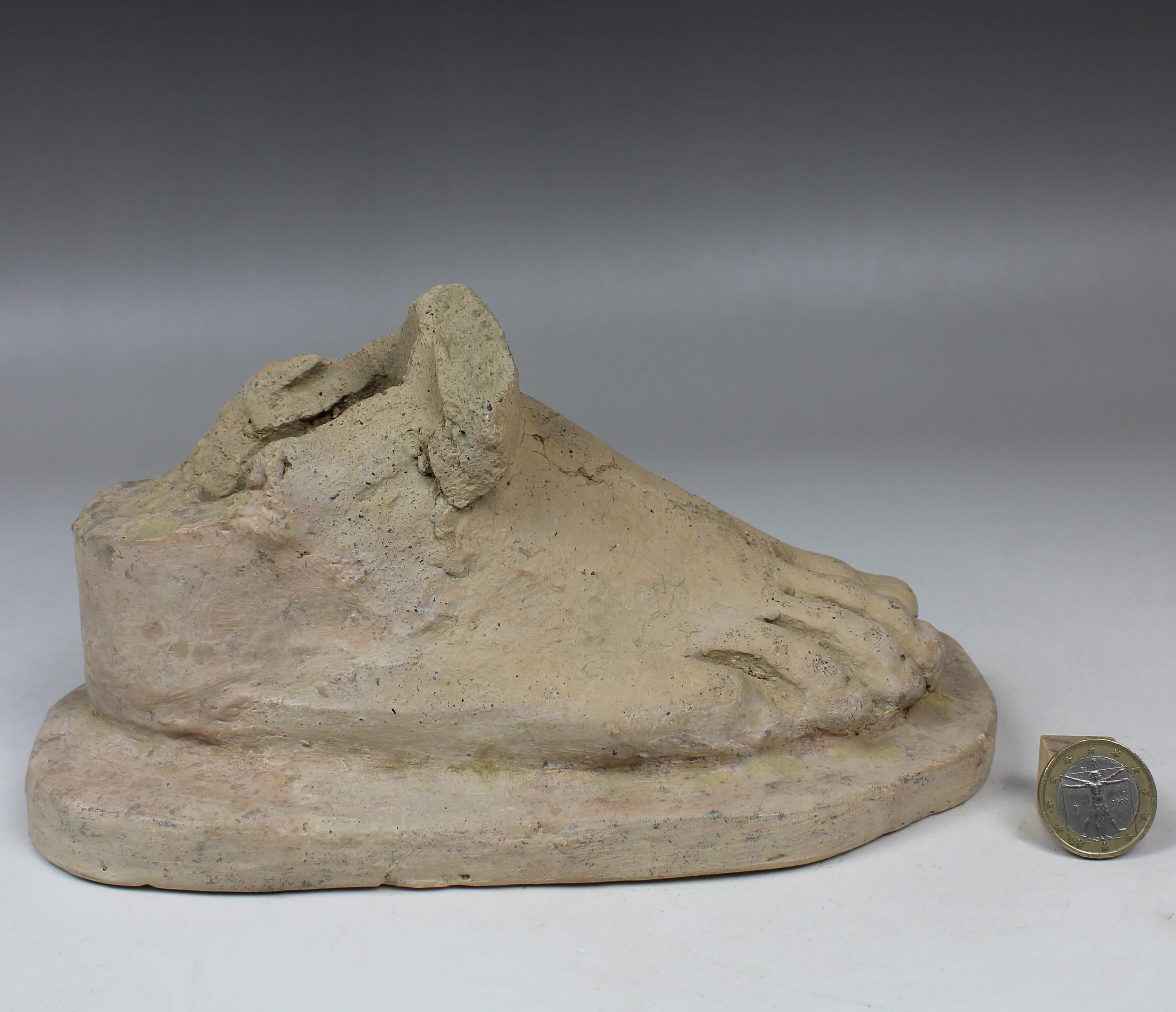 18th Century and Earlier Etruscan anatomical votive model of a foot