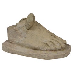Antique Etruscan anatomical votive model of a foot