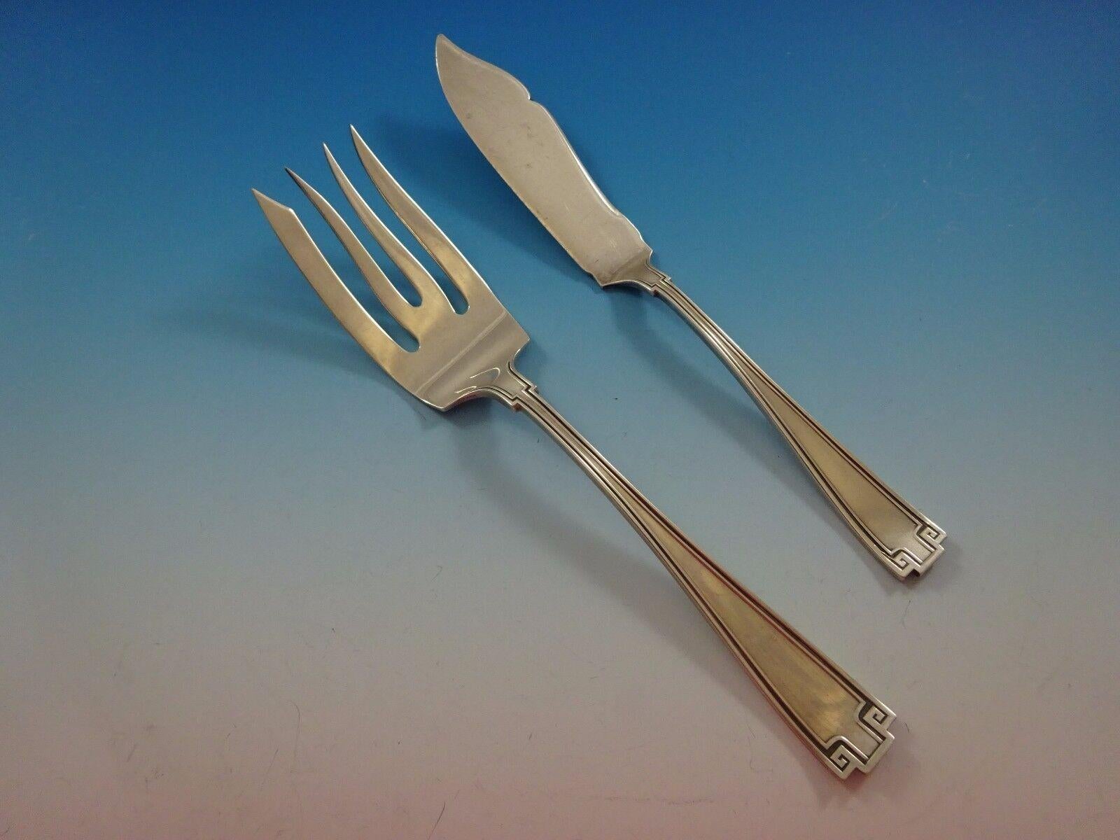 Etruscan von Gorham Sterling Silber Besteck Service für 12 Set 130 Pieces Abendessen im Angebot 7
