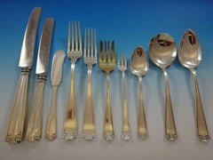Etruscan by Gorham Sterling Silver Flatware Service For 12 Set 130 Pieces Dinner