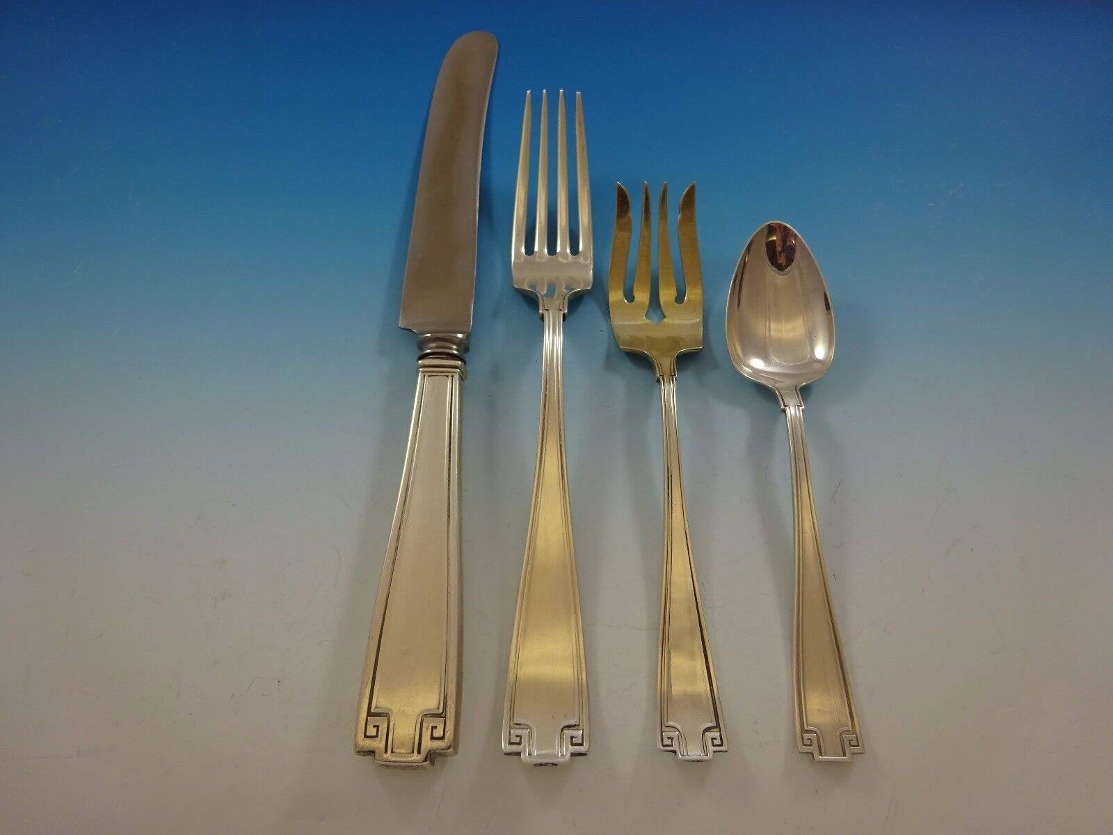 Etruscan von Gorham Sterling Silber Besteck Service für 12 Set 130 Pieces Abendessen im Zustand „Hervorragend“ im Angebot in Big Bend, WI