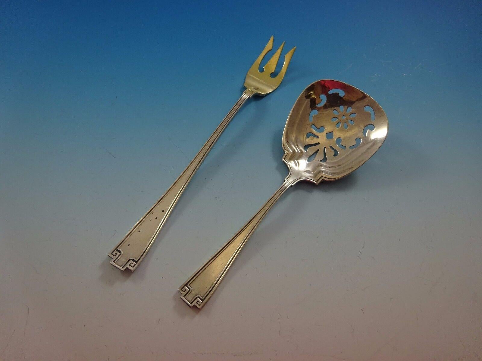 Etruscan von Gorham Sterling Silber Besteck Service für 12 Set 130 Pieces Abendessen im Angebot 4