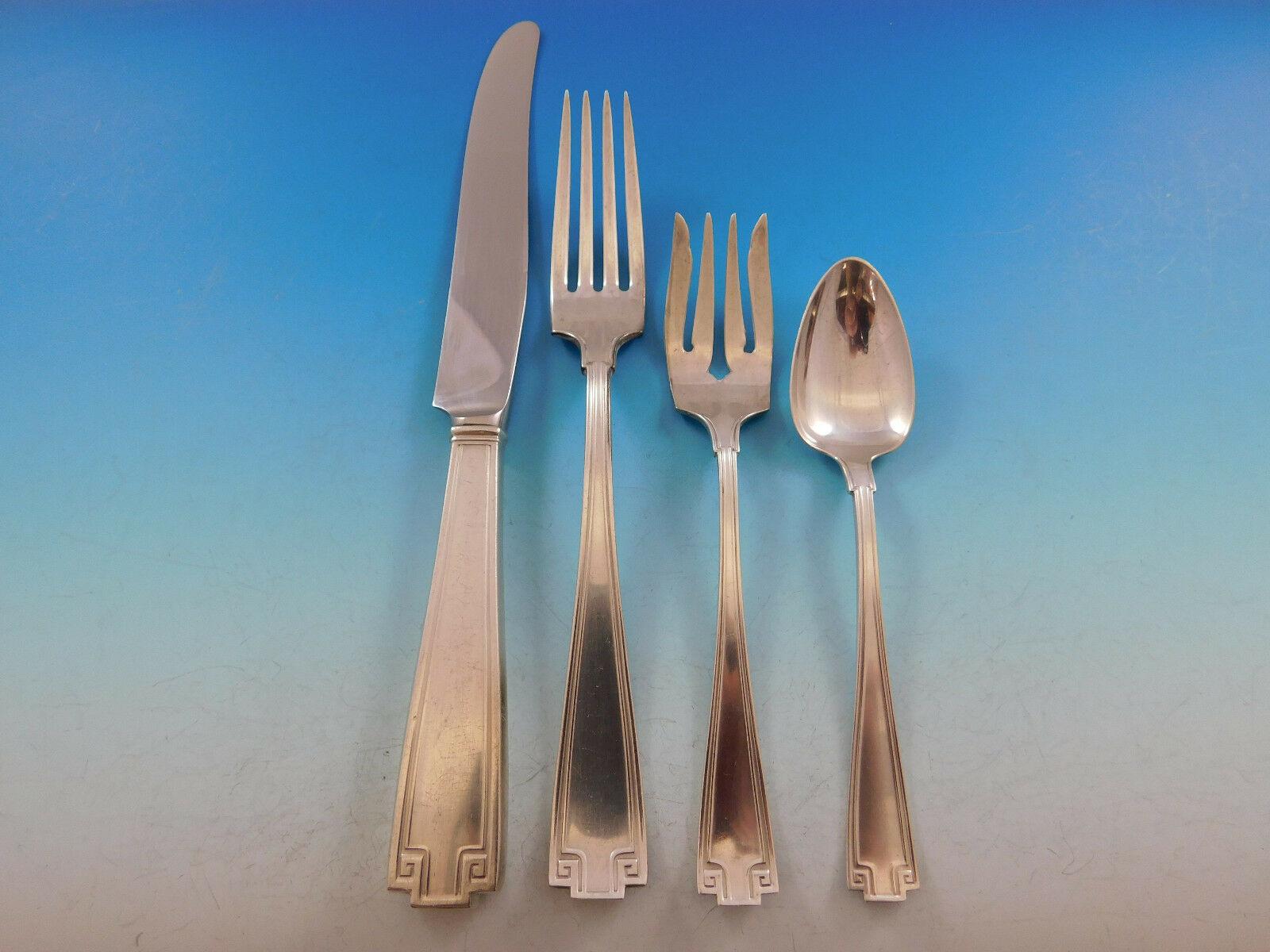 Etruscan by Gorham Sterling Silver Flatware Set for 12 Service 101 pieces Dinner In Excellent Condition In Big Bend, WI