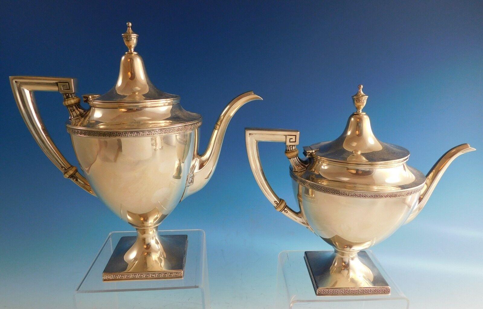 20th Century Etruscan by Gorham Sterling Silver Tea Set 6pc '#2186' For Sale
