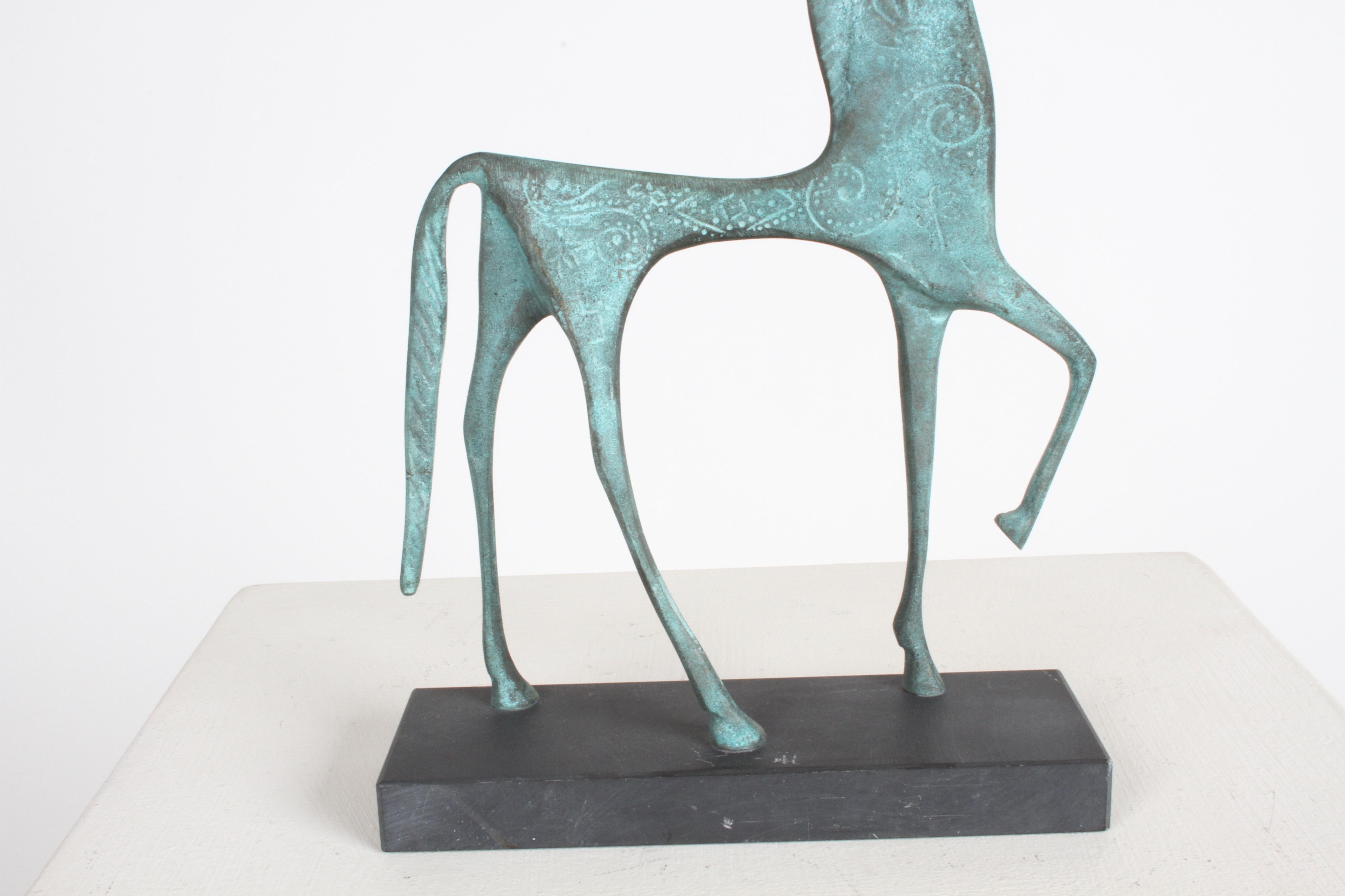 etruscan horse sculpture
