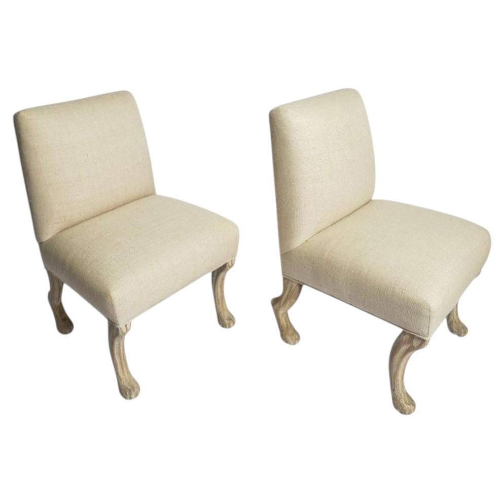 Etruscan Pull-up Chairs after John Dickinson For Sale