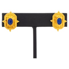 Etruscan Revival 22K Gold Granulation Earrings