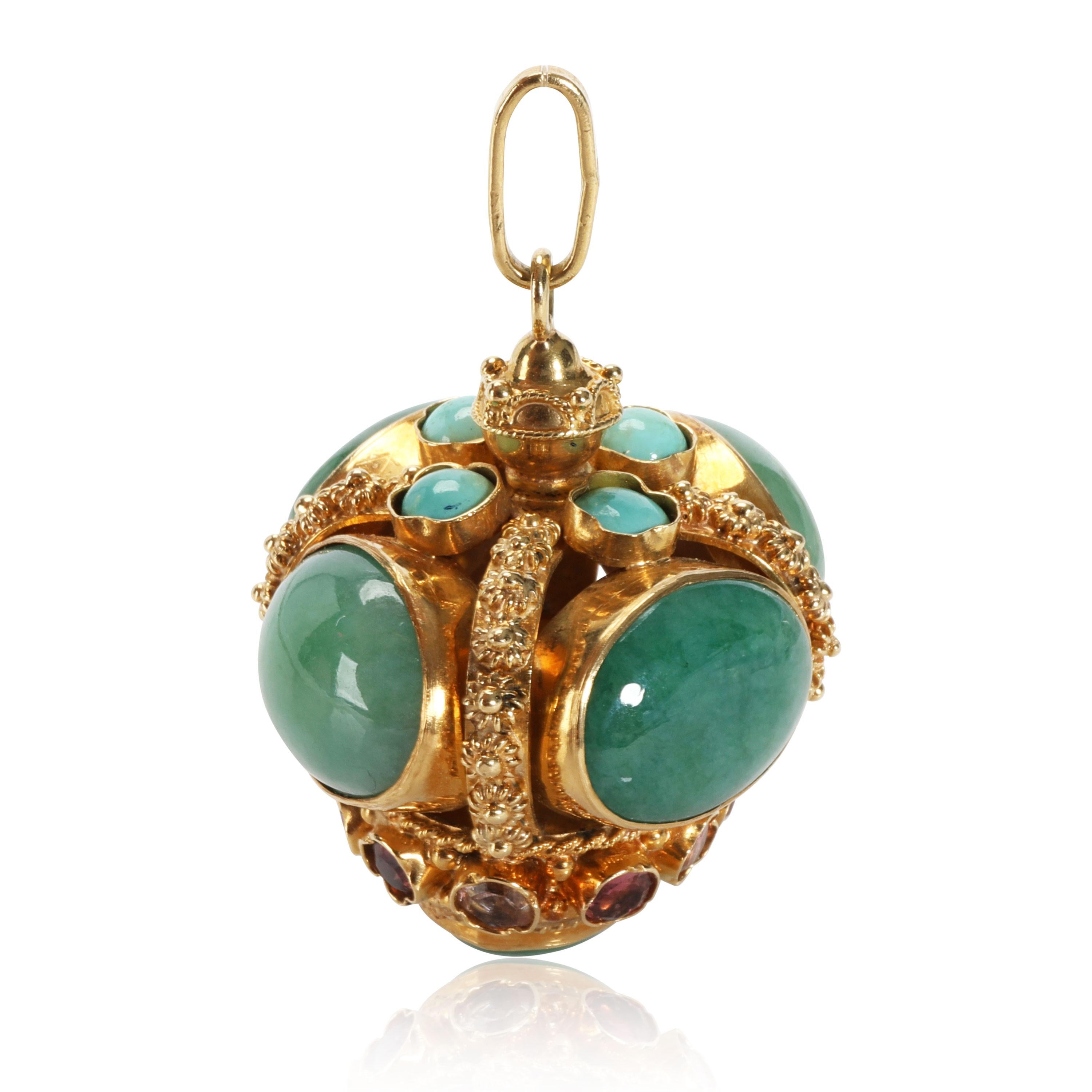 Charm-Anhänger im etruskischen Revival-Stil, Jade, Türkis und rosa Saphire in Gold

PRIMÄRE DETAILS
SKU: 111406
Auflistung Titel: Etruscan Revival Style Charm Anhänger, Jade, Türkis & rosa Saphiren in Gold
Condit Beschreibung: Verkauft für 4900 USD.