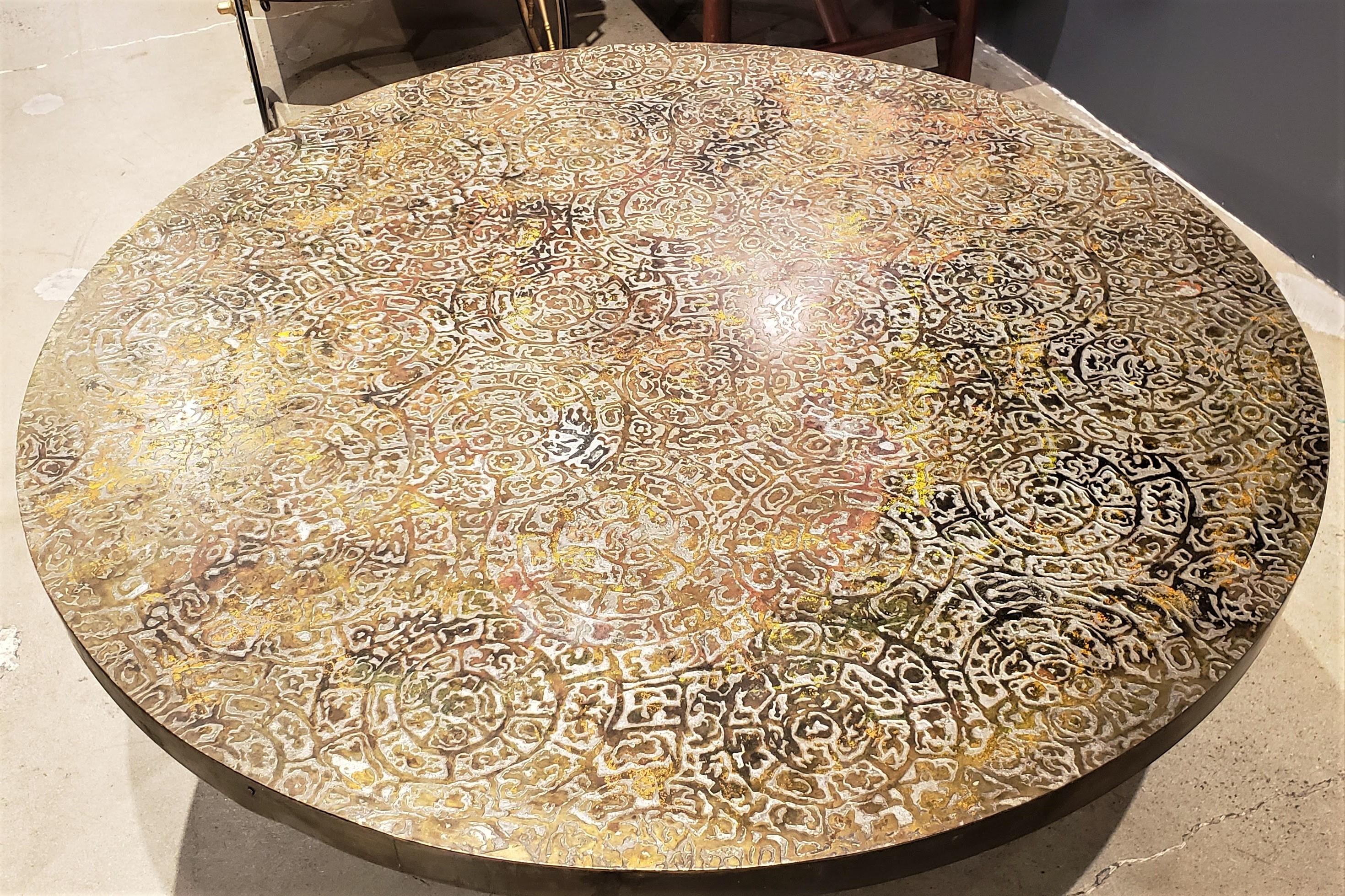 bronze table