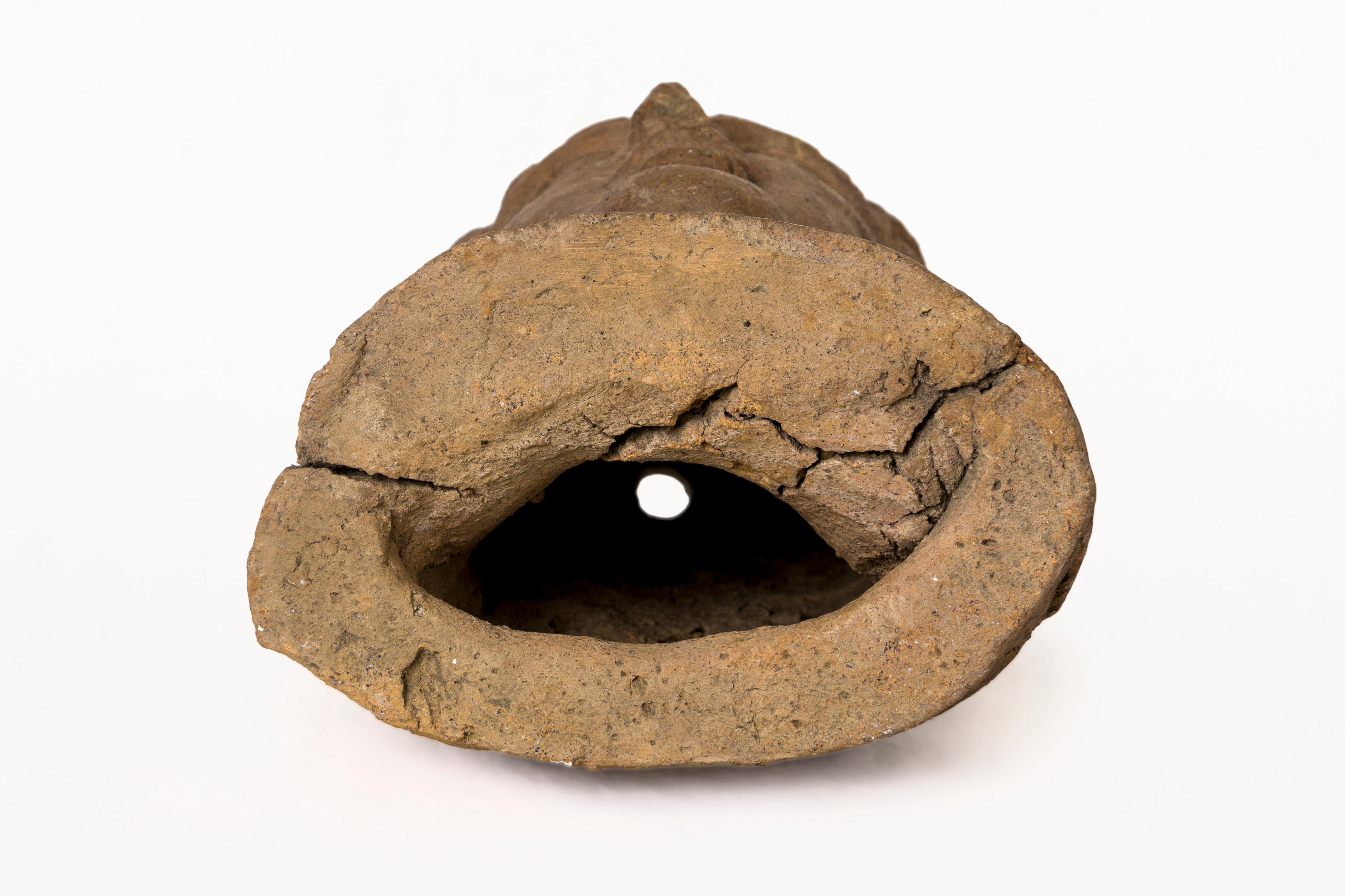 Cabeza de escultura etrusca, siglo IV a.C., Italia en Bueno estado para la venta en Girona, Spain