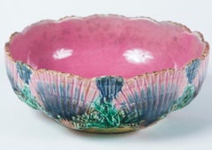 Etruscan Shell and Seaweed Majolica Bowl, Late 19th Century