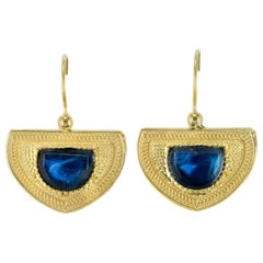 Etruscan Spirit Vermeil Crystal Drop Earrings