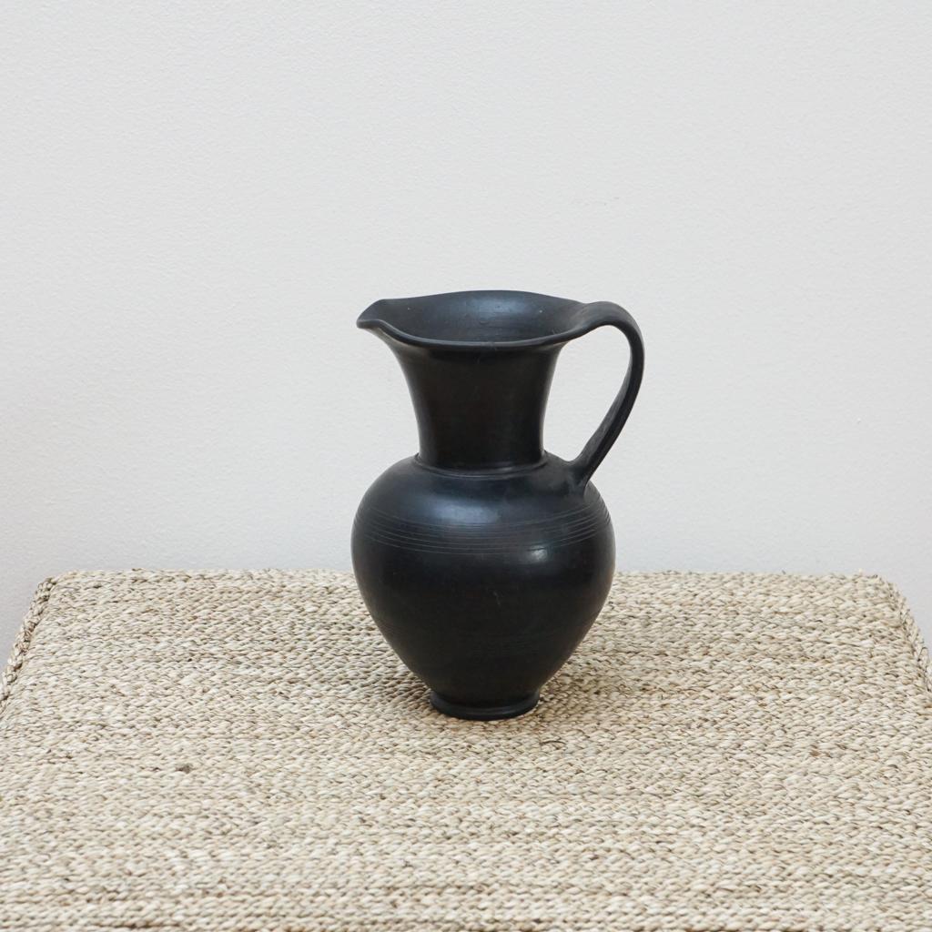 Hand-Crafted Etruscan Style Pottery Pitcher For Sale