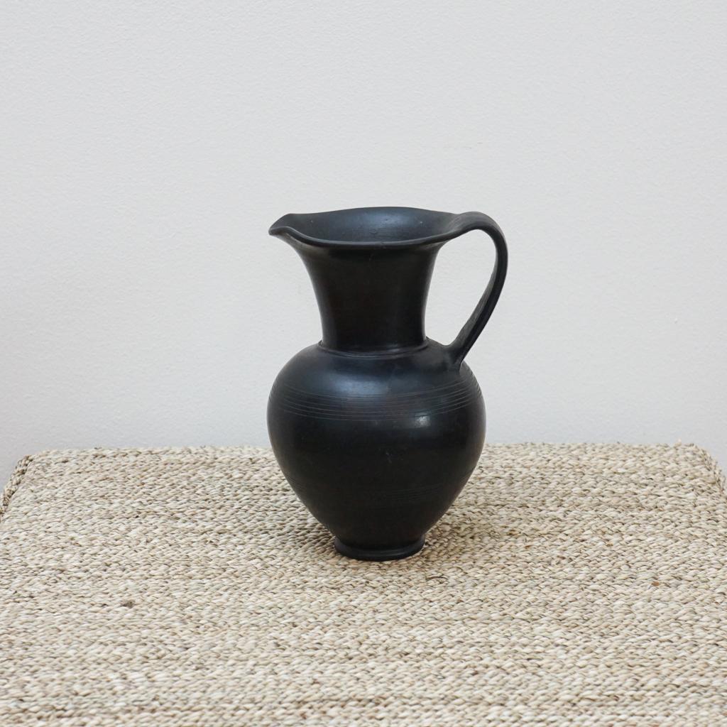 Etruscan Style Pottery Pitcher In Good Condition For Sale In Hudson, NY