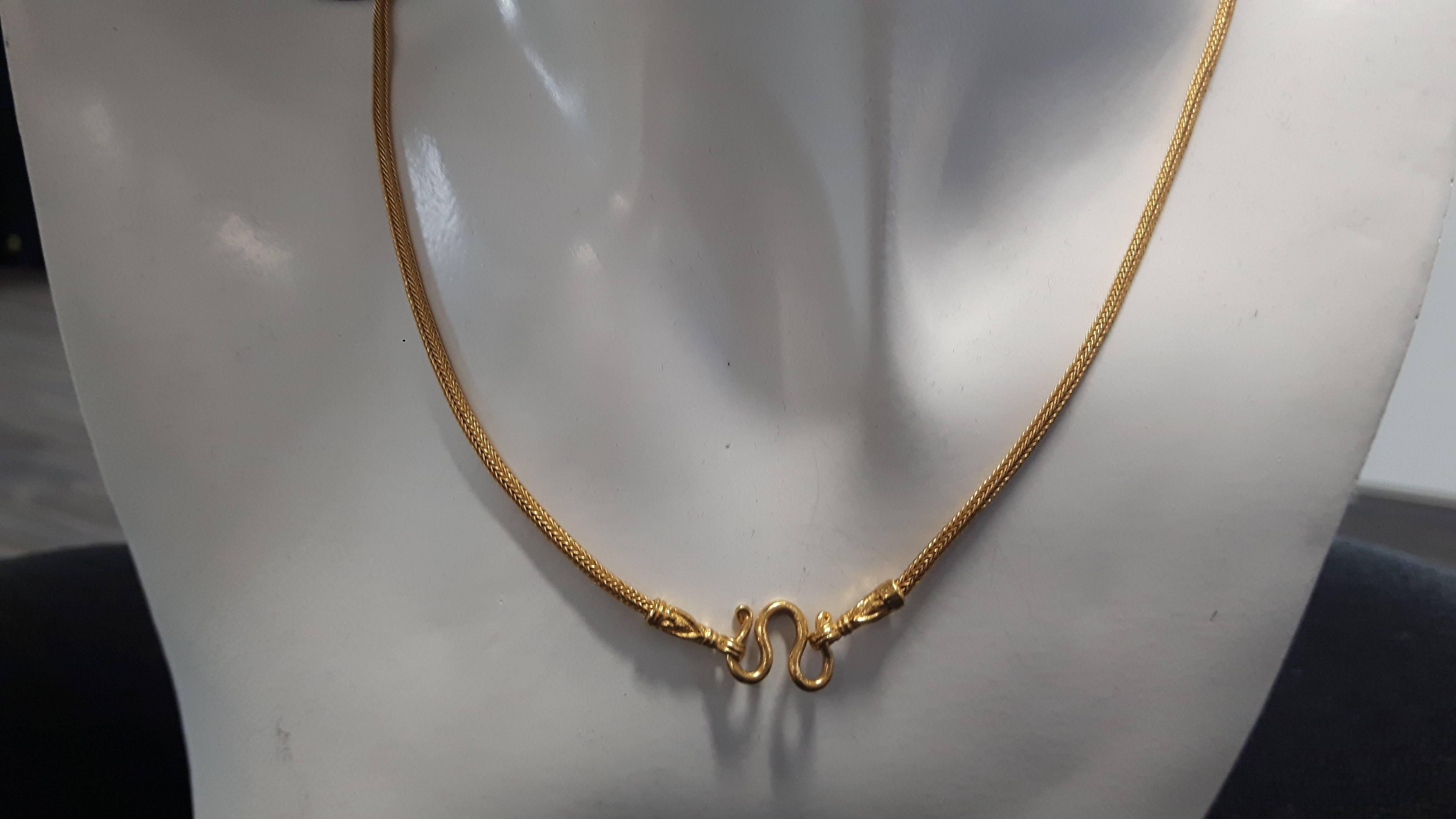 Etruscan Style Yellow Gold Chain In Excellent Condition In Birmingham, GB