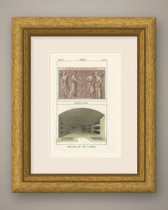 Etruscan Wedding Relief and a Tomb Chamber near Civita Castellana, 1842