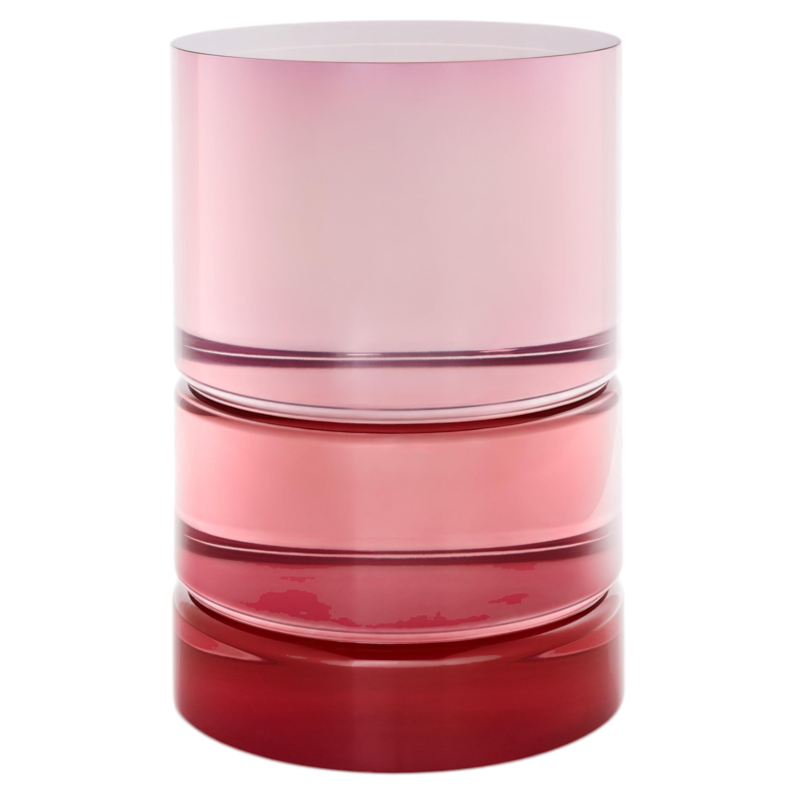 Red ETS Resin Side Table by Niko Koronis For Sale