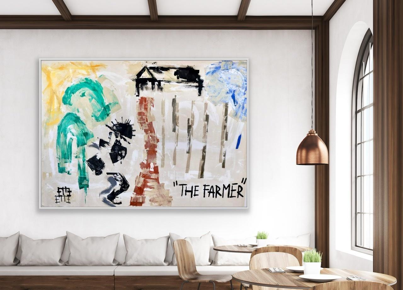 The Farmer - Neo-Expressionist Painting by ETTE