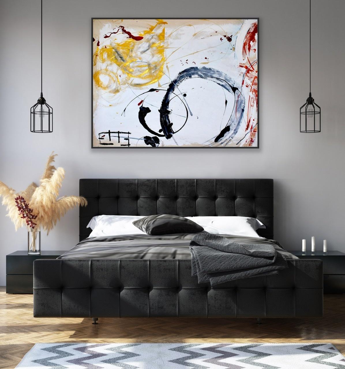 La pace - Abstract Painting Grigio di ETTE