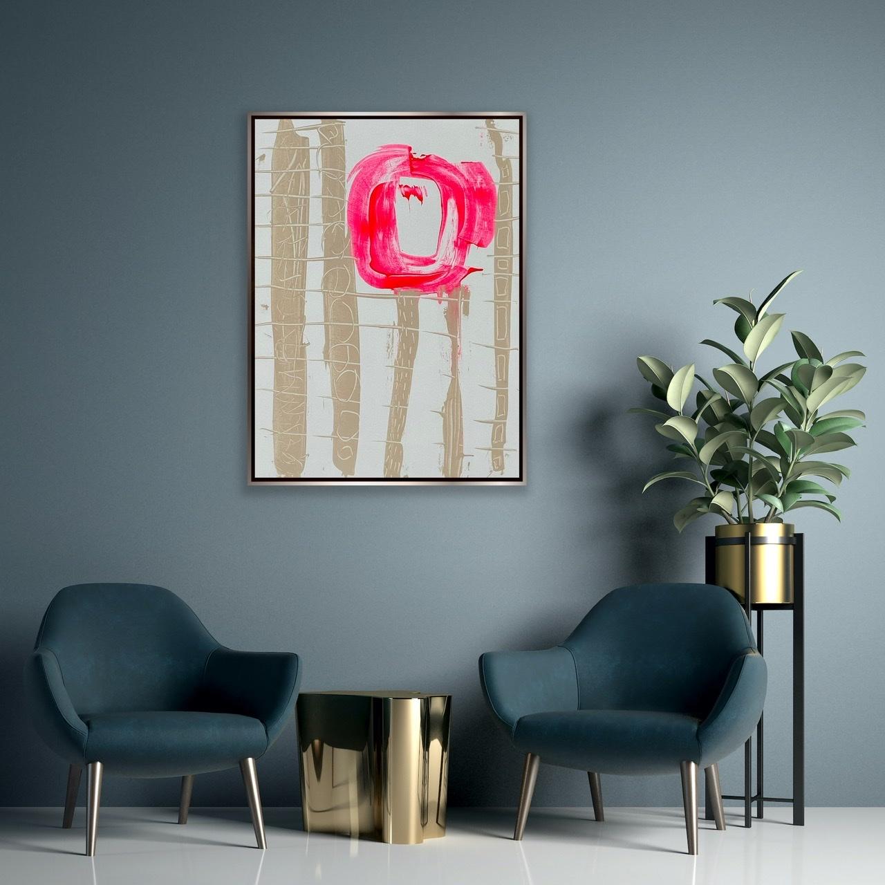 Blood Moon - Neo-Expressionist Painting by ETTE