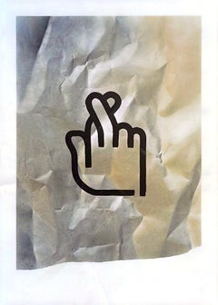 Arte figurativo contemporáneo, pintura acrílica en spray y rotulador sobre papel