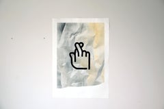 Contemporary Figurative Art, Acrylic Spray Paint and Marker on paper