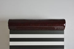 Ettore armchair, lim ed. 25pcs, memphis ode, black white, bordeaux. Studio Greca