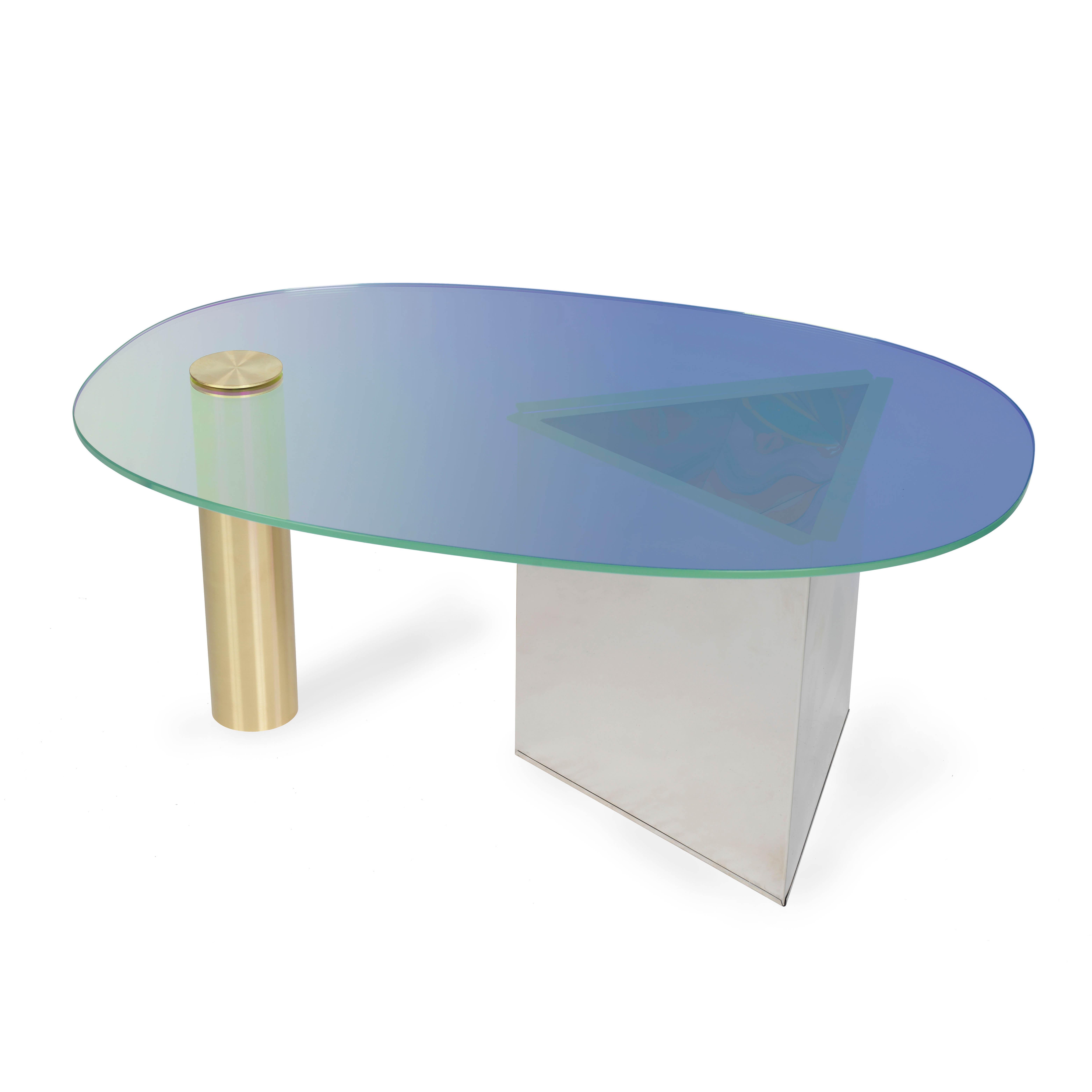 Moderne Table basse bleue Ettore d'Asa Jungnelius en vente