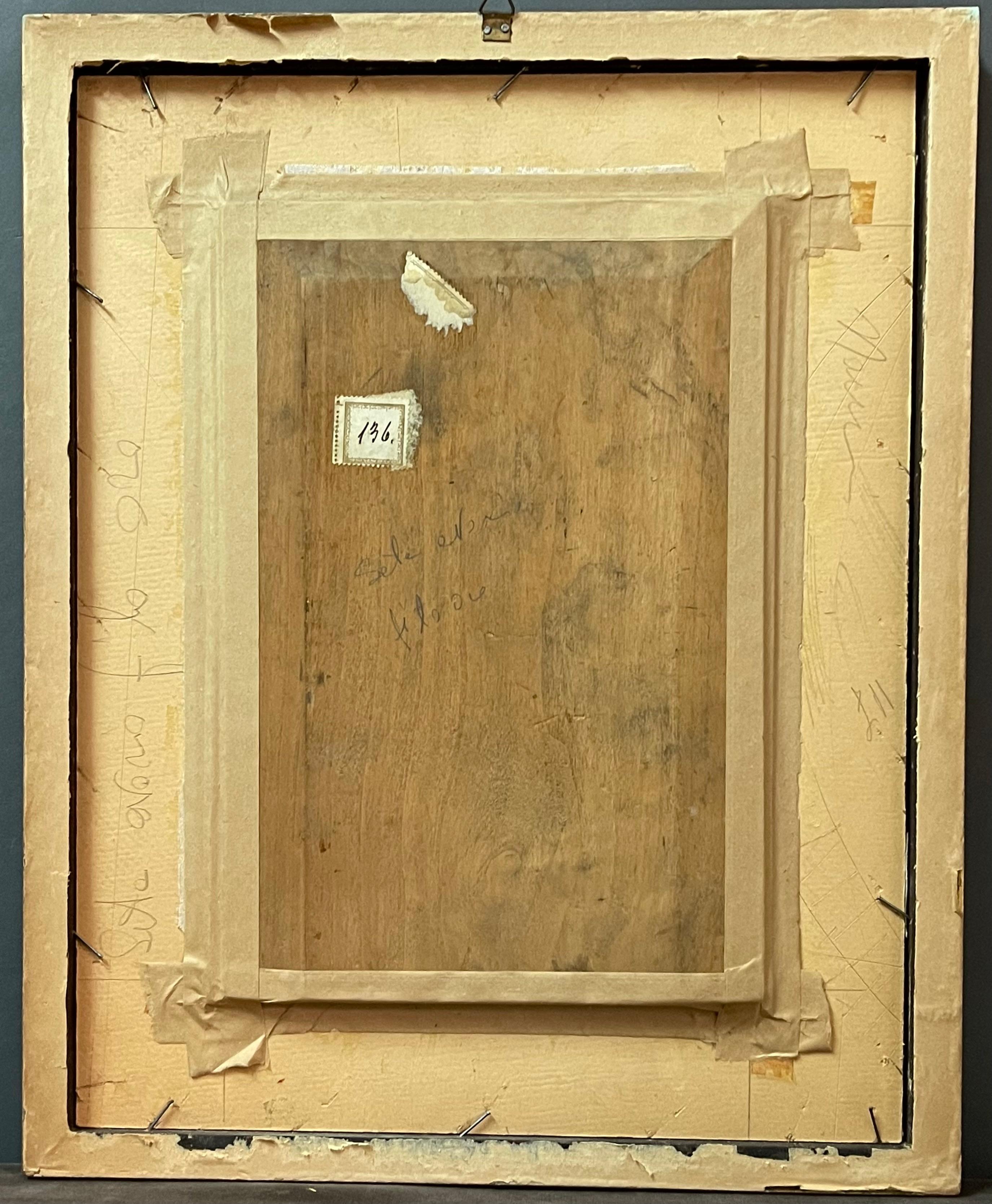 Beautiful Orientalist oil on panel painting by the great Italian artist Ettore Cercone
Signed, dated and located ‘E. Cercone Napoli 1885’.

This painting, never before on the market, comes from a private collection and is beautified by an impressive