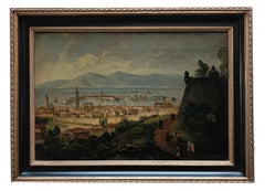 MESSINA- Posillipo School -Oil on Canvas Italian Landscape Painting